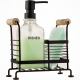 Glass Soap Dispenser with Metal Holder